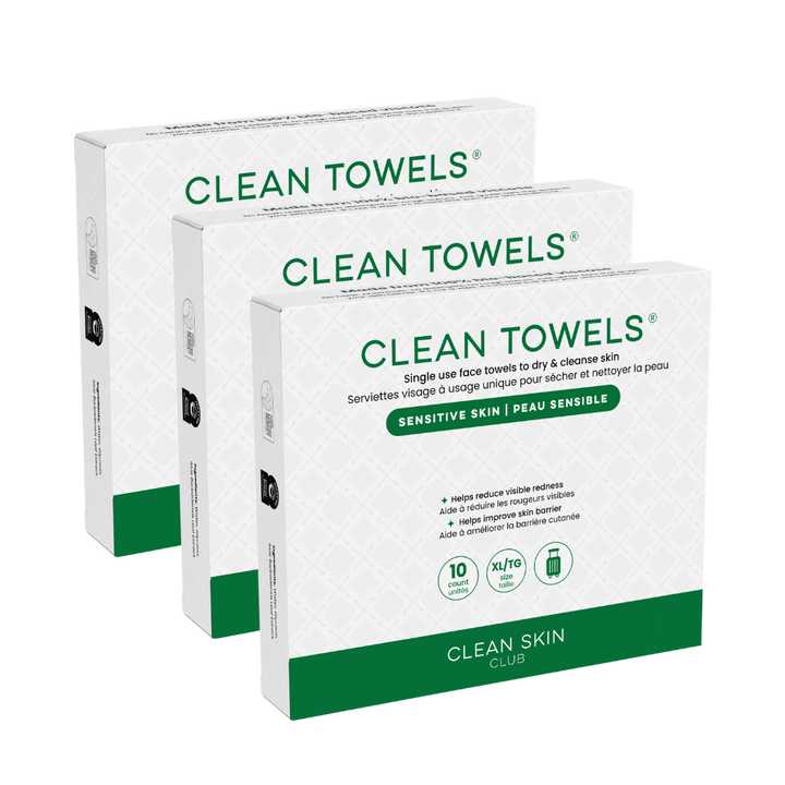Clean Towels® Sensitive Skin XL Travel (10 count)