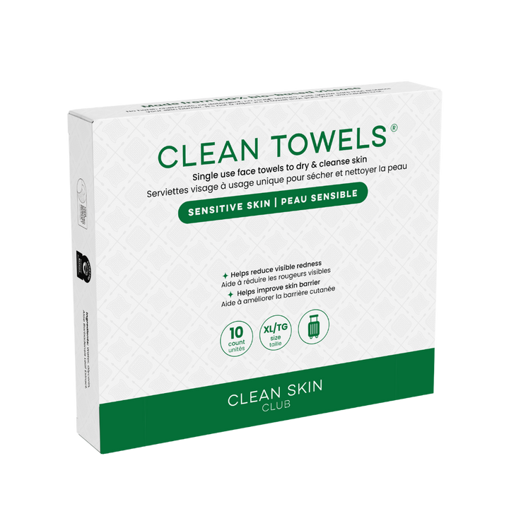 Clean Towels® Sensitive Skin XL Travel (10 count)